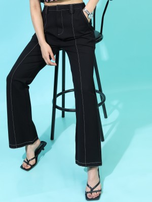 Solid Regular Fit Trousers