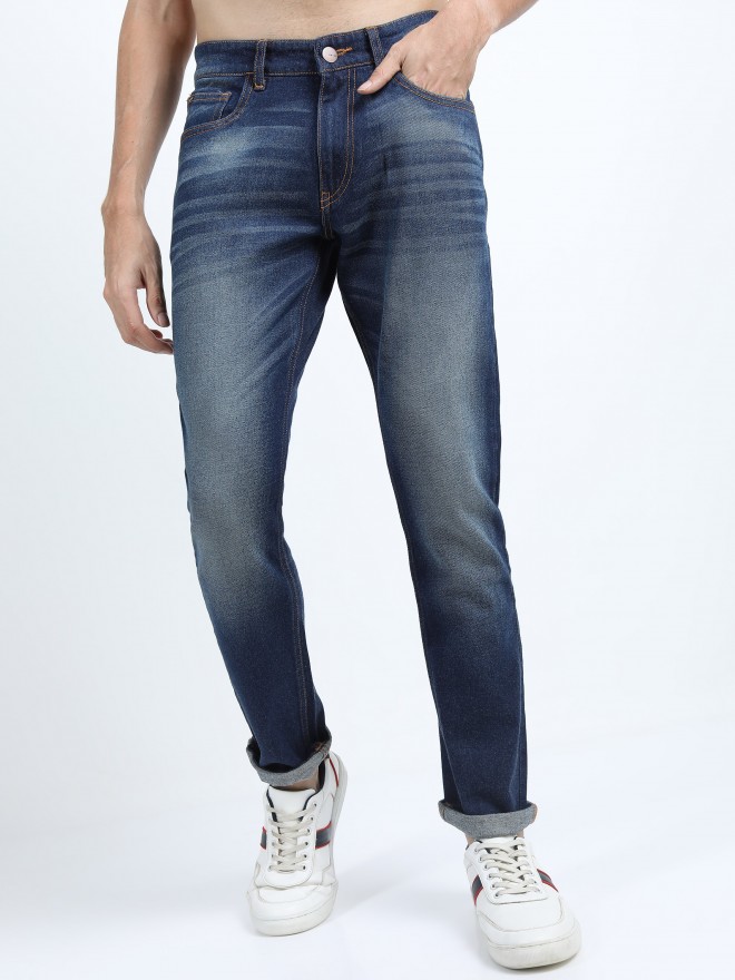 Buy Ketch Dark Blue Slim Fit Stretchable Jeans for Men Online at