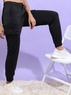 Buy Online Black Cotton Polyester Jogger Pants for Women & Girls at Best  Prices in Biba India-ATHLEI
