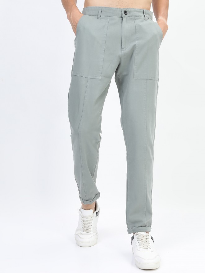 Buy Highlander Slate Grey Regular Fit Trouser for Men Online at Rs.679 ...