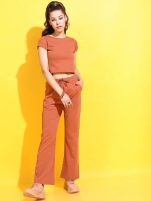Women Crop Top With Trouser Co-ords