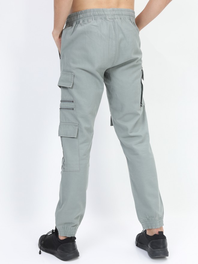 Buy Ketch Slate Grey Regular Fit Cargos for Men Online at Rs.759 - Ketch