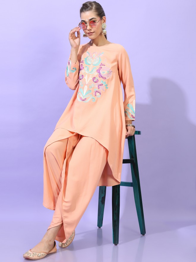 Buy MriMa Organic Cotton Indigo Printed Yoga Dhoti Dress with Breathable  Comfort, Sleeveless Design for Women & Girls (Aprajita) at Amazon.in