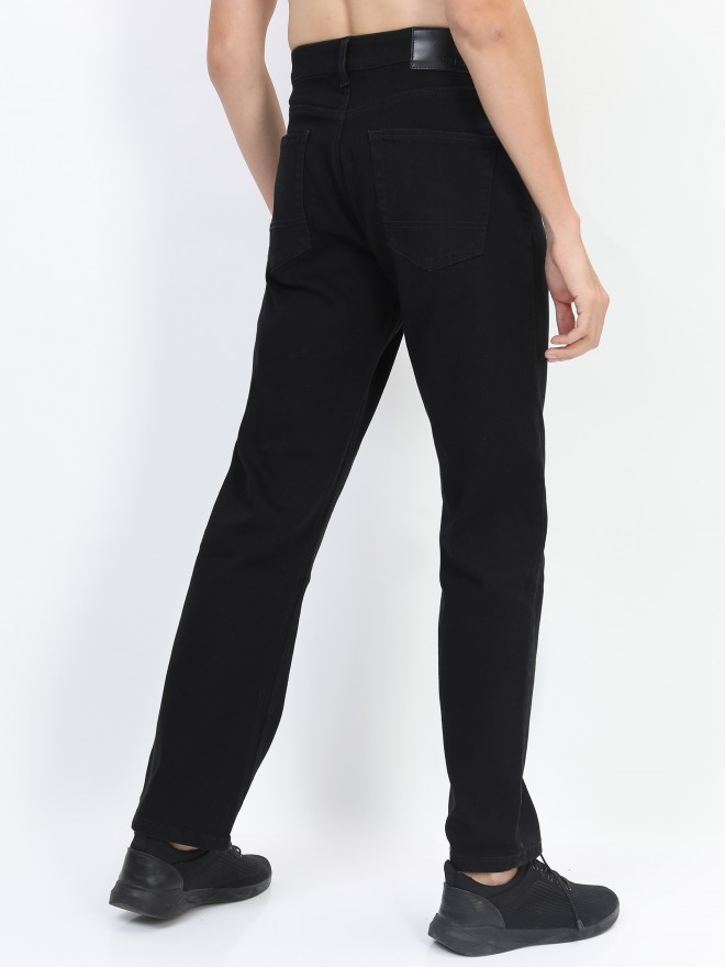 Buy Ketch Black Straight Fit Stretchable Jeans for Men Online at Rs.639 ...