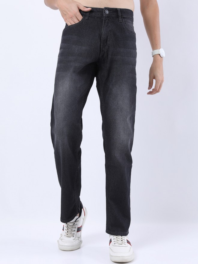 Highlander Men Grey Straight Fit Clean Look  Jeans 