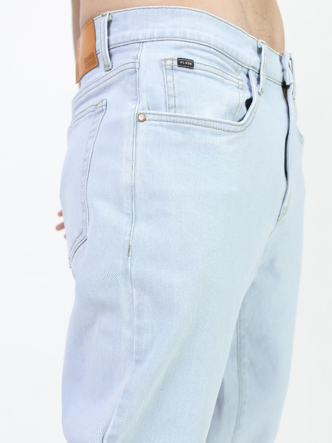 Regular Fit Plain Men's Bell Bottom Denim Jeans, Blue at Rs 501