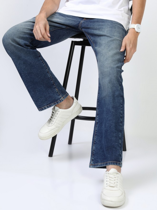 Buy Highlander Indigo Bootcut Stretchable Jeans for Men Online at Rs645   Ketch