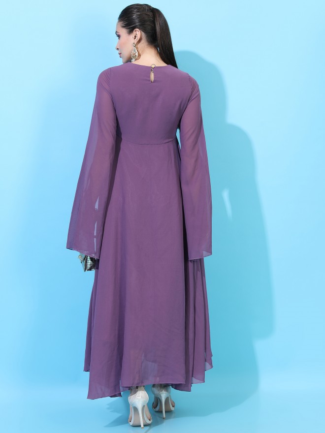 Buy Purple Reception Wear Ethnic Wear for Women Online in India - Indya