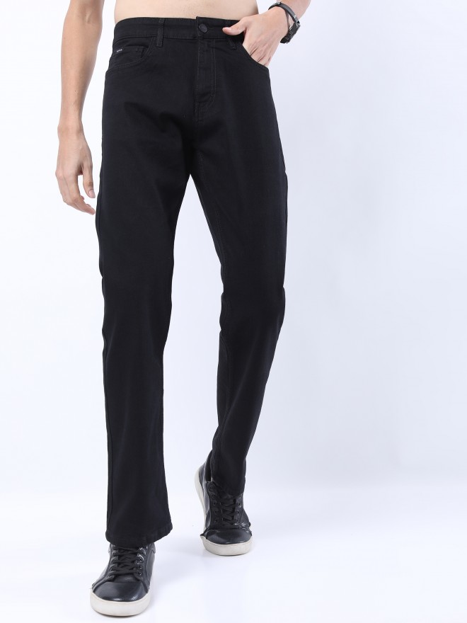 Buy Ketch Black Straight Fit Stretchable Jeans for Men Online at Rs.529 ...