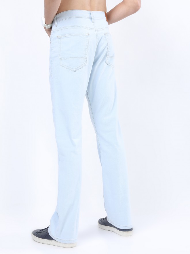 Buy Ketch Light Blue Bootcut Stretchable Jeans for Men Online at Rs.610 -  Ketch