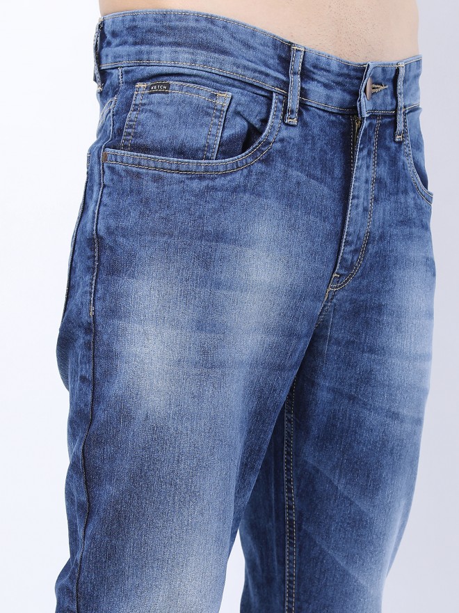 Buy Ketch Blue Tapered Fit Stretchable Jeans for Men Online at Rs.537 ...