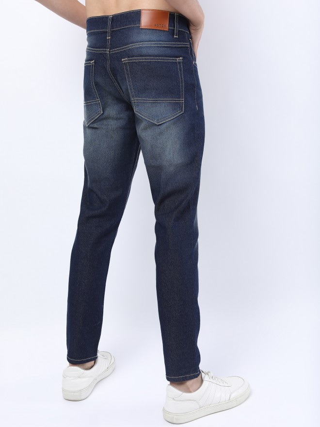 Buy Ketch Indigo Tapered Fit Stretchable Jeans for Men Online at Rs.569 ...