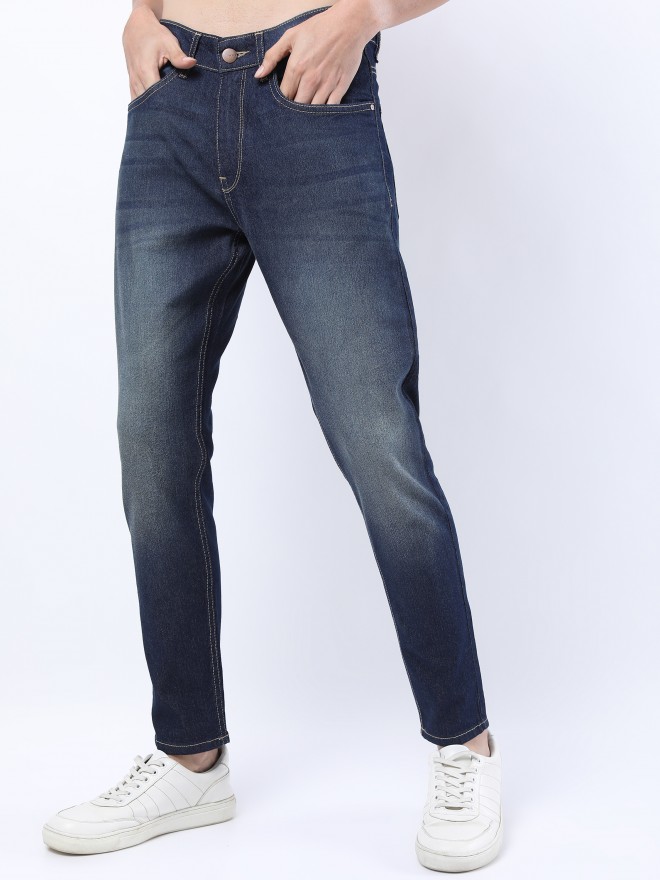 Ketch Men Blue Tapered Fit Clean Look  Jeans 