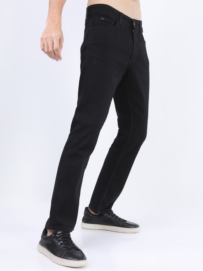 Buy Ketch Black Straight Fit Stretchable Jeans for Men Online at Rs.569 ...