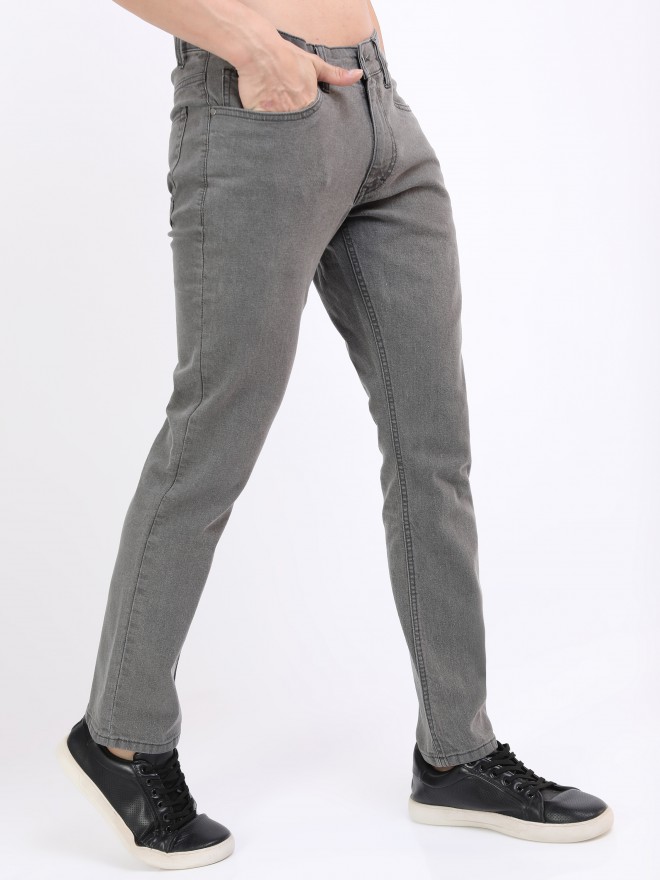 Buy Ketch Grey Straight Fit Stretchable Jeans for Men Online at Rs.551 ...
