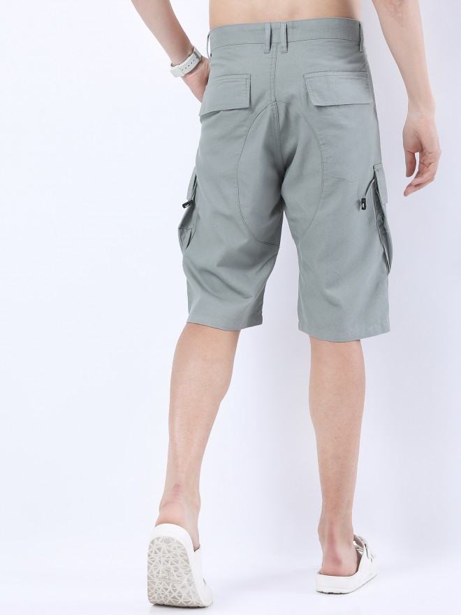 Alfa Men Cotton 3/4 Three Fourth Quarter Half Pant Capri Shorts with 2  Pockets