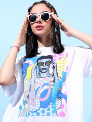 Printed Oversized Fit T-Shirts 
