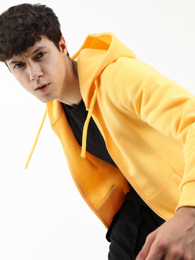 Mens on sale yellow hoodie