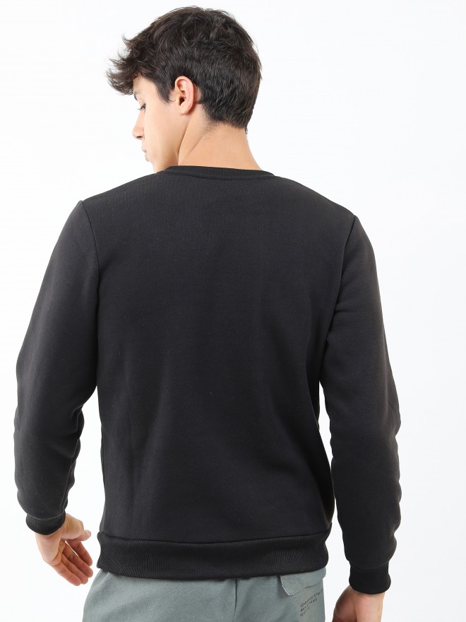 Buy Ketch Black Round Neck Long Sleeve Sweat Shirt for Men Online at Rs ...