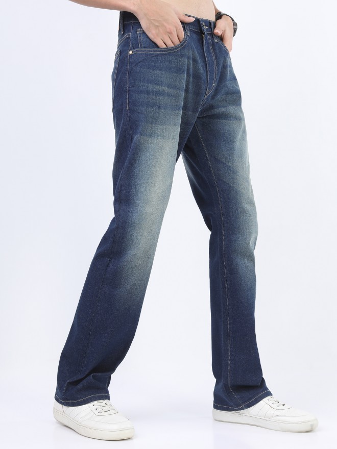 Buy Highlander Indigo Bootcut Stretchable Jeans for Men Online at Rs ...