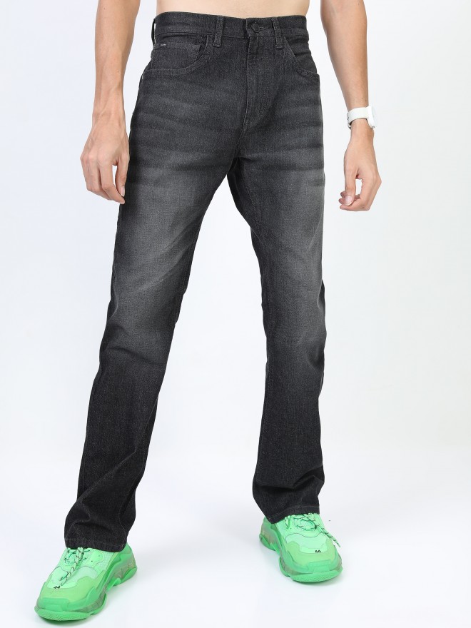 Buy Highlander Dark Grey Bootcut Stretchable Jeans for Men Online at Rs ...
