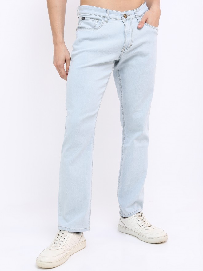 Buy Men's Streetsway Ice Blue Baggy Fit Jeans Online | SNITCH