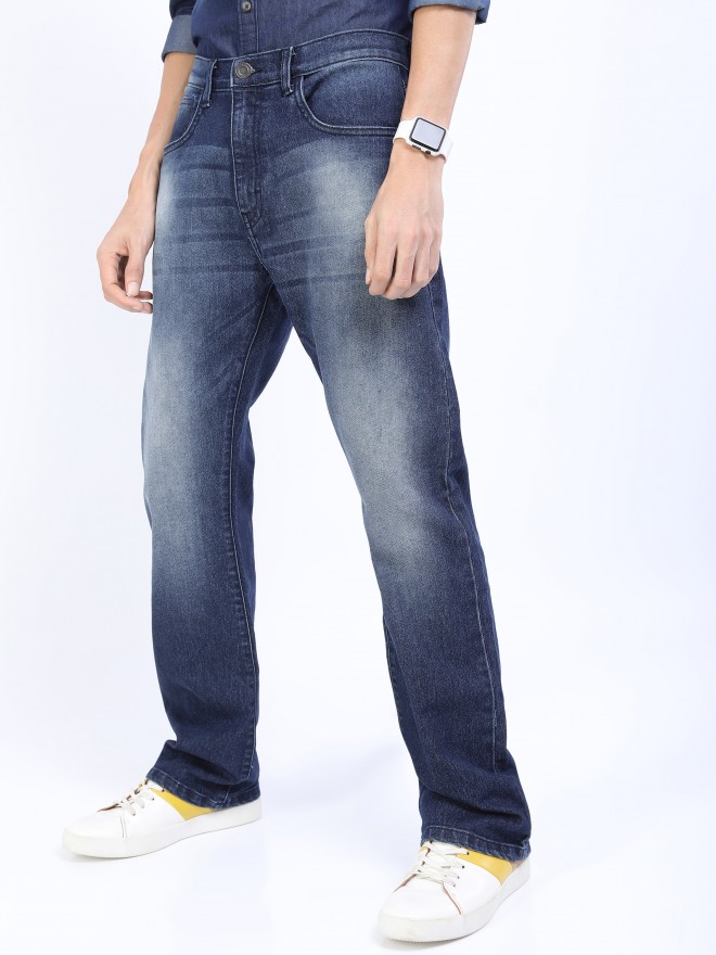 Buy Highlander Blue Bootcut Stretchable Jeans for Men Online at Rs.649 ...
