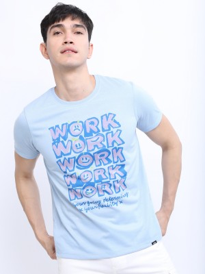 Men Printed Round Neck T-Shirt