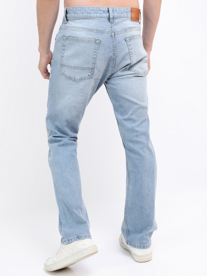 Buy Ketch Blue Straight Fit Highly Distressed Stretchable Jeans for Men ...