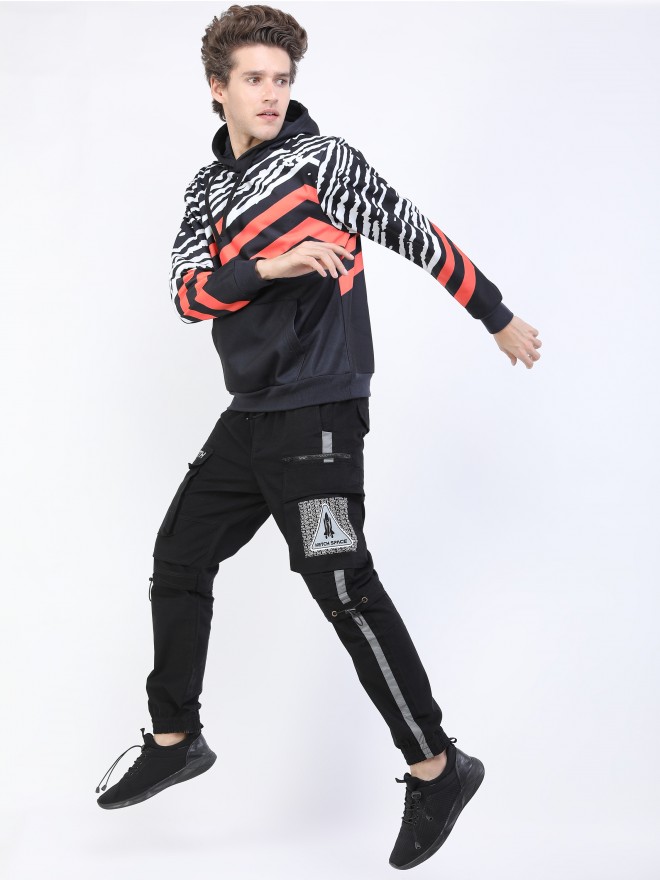 Black pyramid sales color block tracksuit