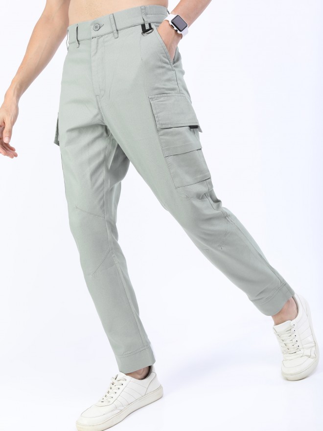 Buy Ketch Slate Grey Regular Fit Cargos for Men Online at Rs.701 - Ketch