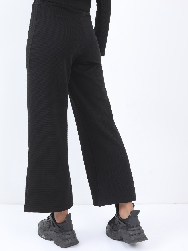 Buy Broadstar Women Black Bootcut Flared Viscose Rayon Formal Trouser  Online at Best Prices in India  JioMart