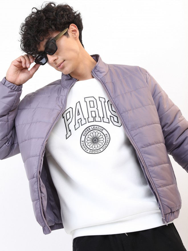 Purple puffer jacket on sale men