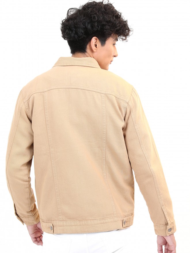 Jacket Style Pure Cream Men Kurta Pajama MKPA01411