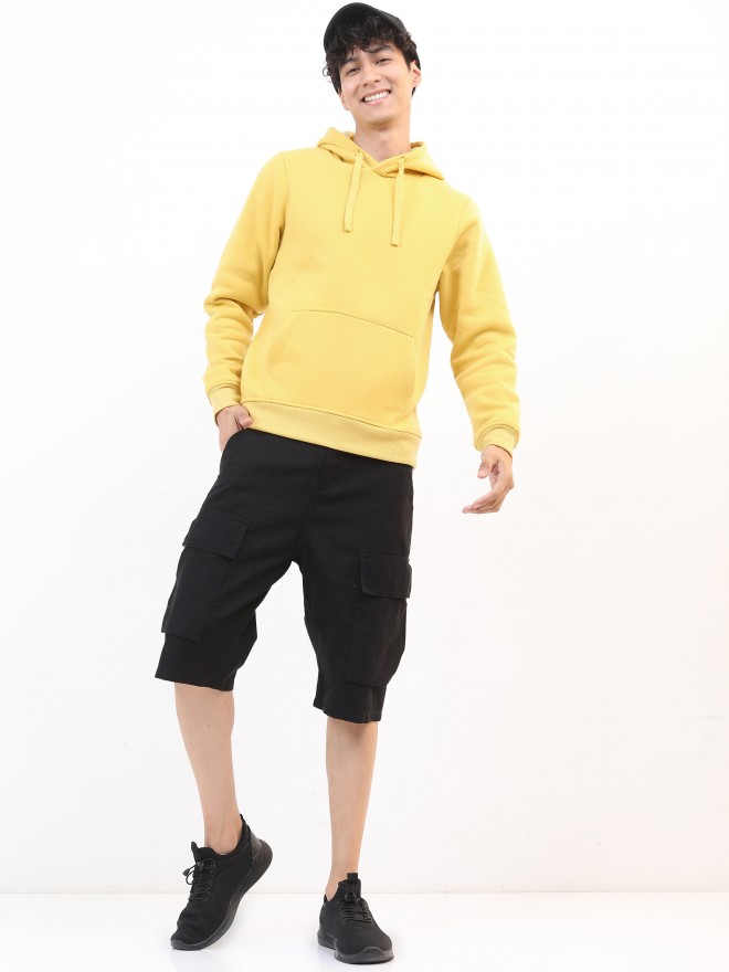 Ketch Men Yellow Hood  Sweatshirts 