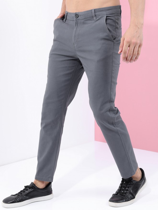 Grey Double Pleated Tapered Leg Suit Trousers | New Look