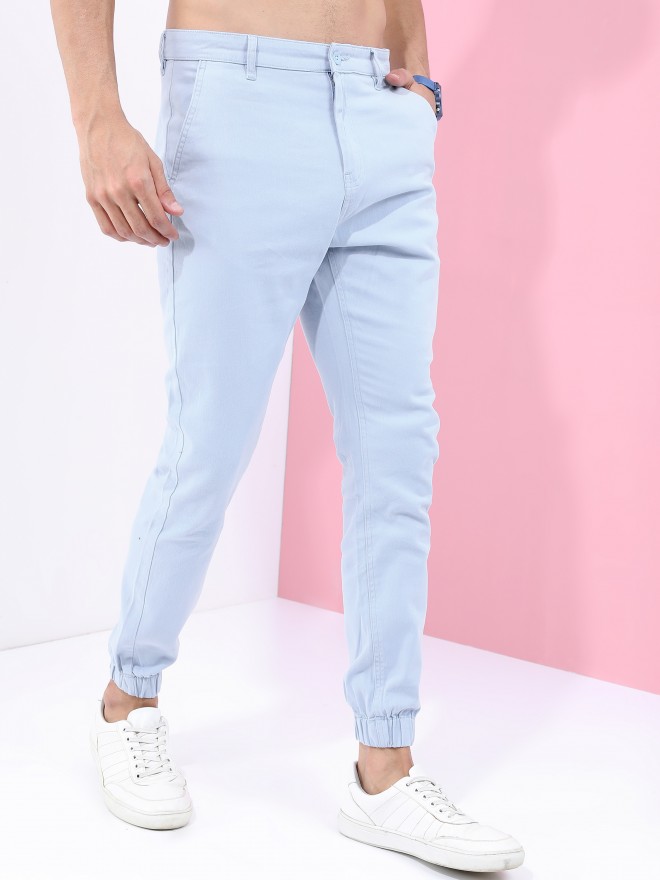 Buy Men's Zyaire Ice Blue Baggy Fit Jeans Online | SNITCH
