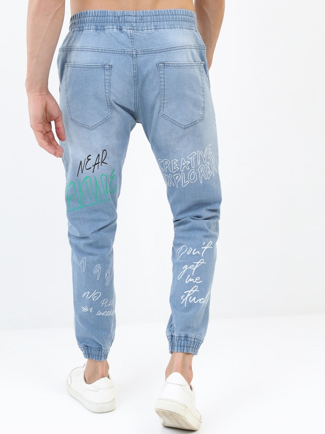 Buy Ketch Light Blue Jogger Highly Distressed Stretchable Jeans for Men  Online at Rs.743 - Ketch