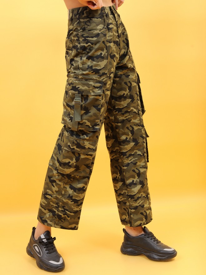 Buy Tokyo Talkies Camo Olive Dad Fit Non Stretchable Jeans for Women Online  at Rs899  Ketch