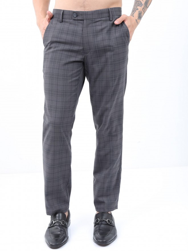Buy Highlander Charcoal Slim Fit Casual Trouser for Men Online at Rs686   Ketch