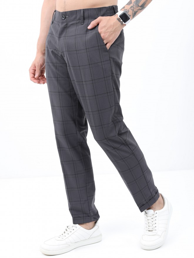 Lars Amadeus Men's Plaid Casual Regular Fit Flat Front Stretch Dress Pants  : Target
