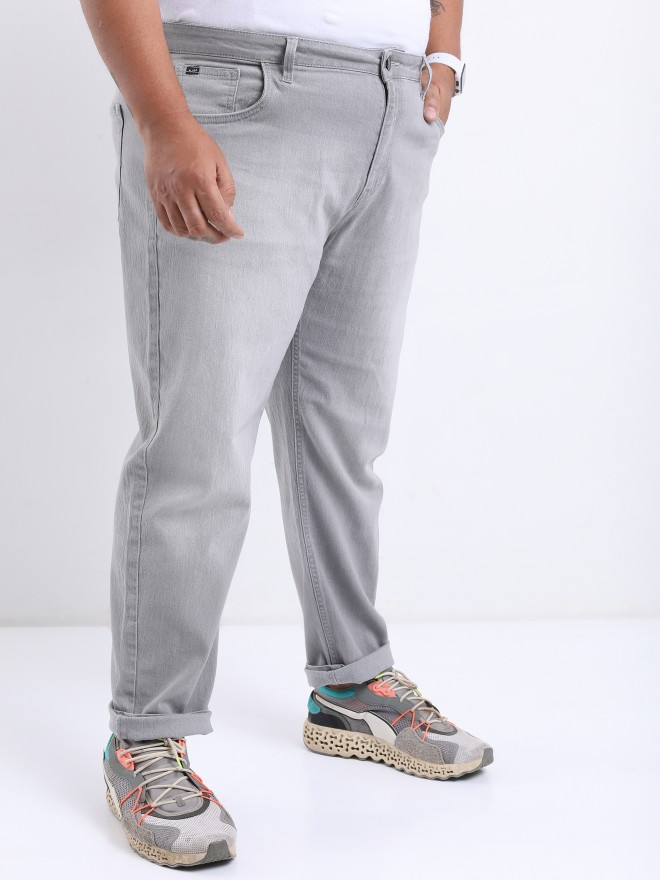 Buy Xtra Ordinary By Highlander Highlander Light Grey Slim Fit