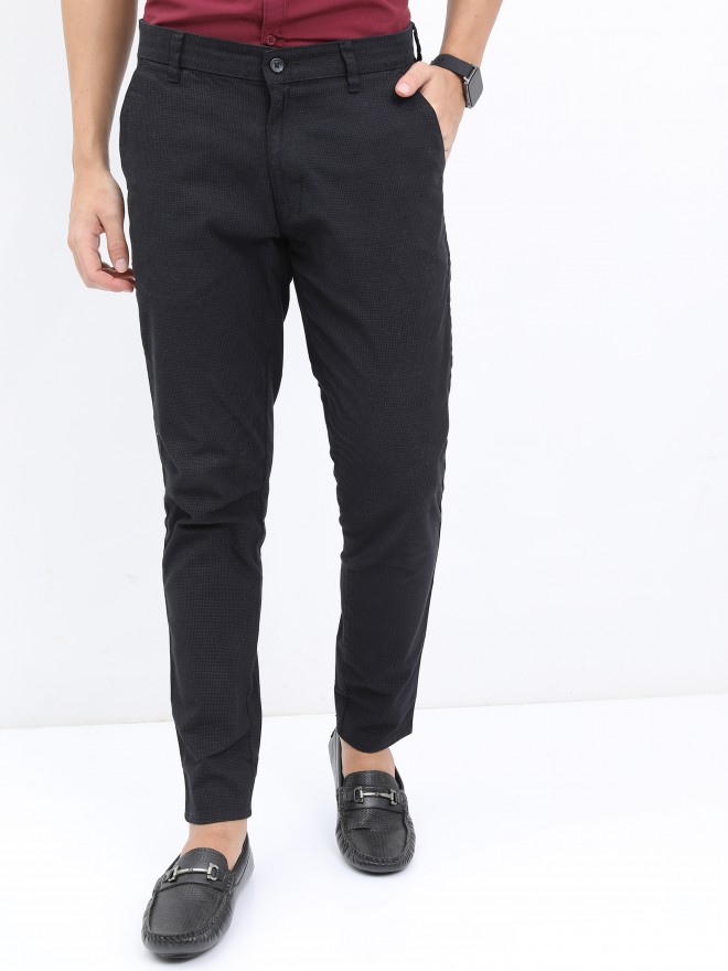 Buy Highlander Black/Grey Chinos Trouser for Men Online at Rs.649 - Ketch