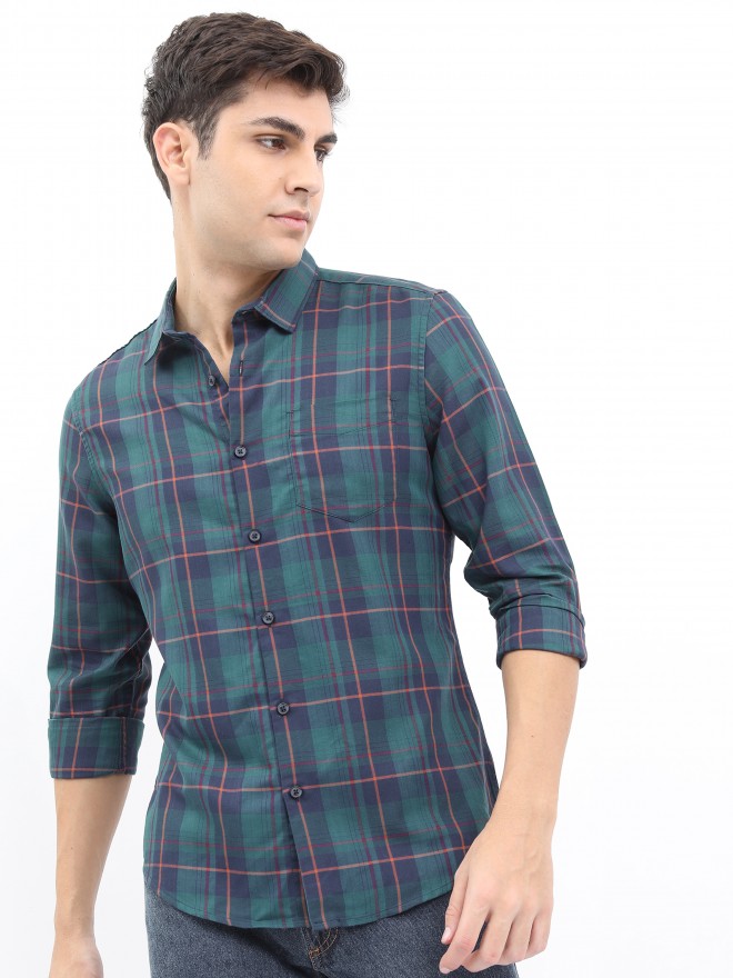 Buy Highlander Teal Slim Fit Casual Shirt for Men Online at Rs.629 - Ketch