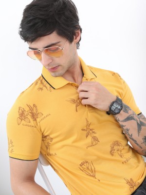 Printed Polo Collar Tshirt