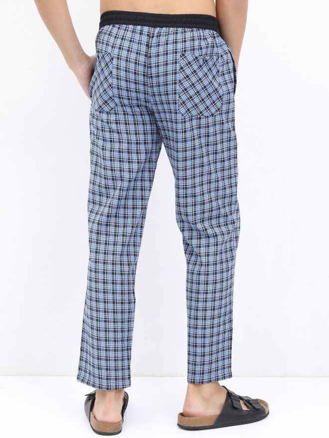 Buy Highlander Blue/White/Navy Checked Lounge Pant for Men Online at Rs.256  - Ketch