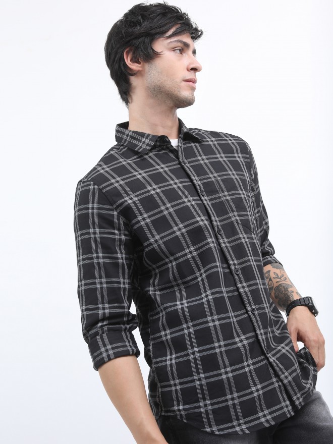 Buy Highlander Black Slim Fit Casual Shirt for Men Online at Rs.659 - Ketch