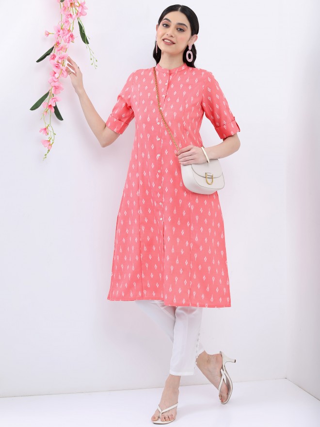Buy Vishudh Lime Green Floral Printed Straight Kurta with Palazzo for Women  Online at Rs684  Ketch