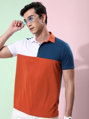 Colourblocked Polo Collar Polo T-Shirts 