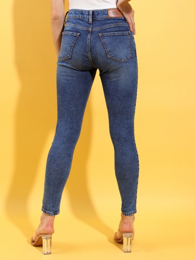 Buy Tokyo Talkies Blue Skinny Fit Jeans For Women Online At Rs Ketch